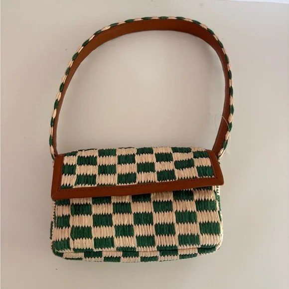 NWOT Anthropologie The Fiona Shoulder Bag: Raffia Edition - Picture 3 of 14